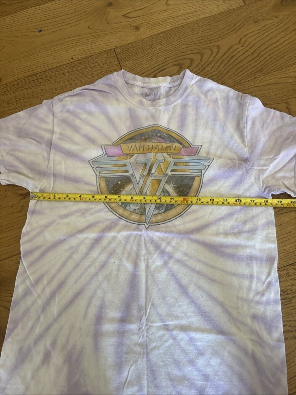 Van Halen T Shirt Tie Dye Graphic Logo Rock Band Tee Men’s Small - Picture 5 of 6